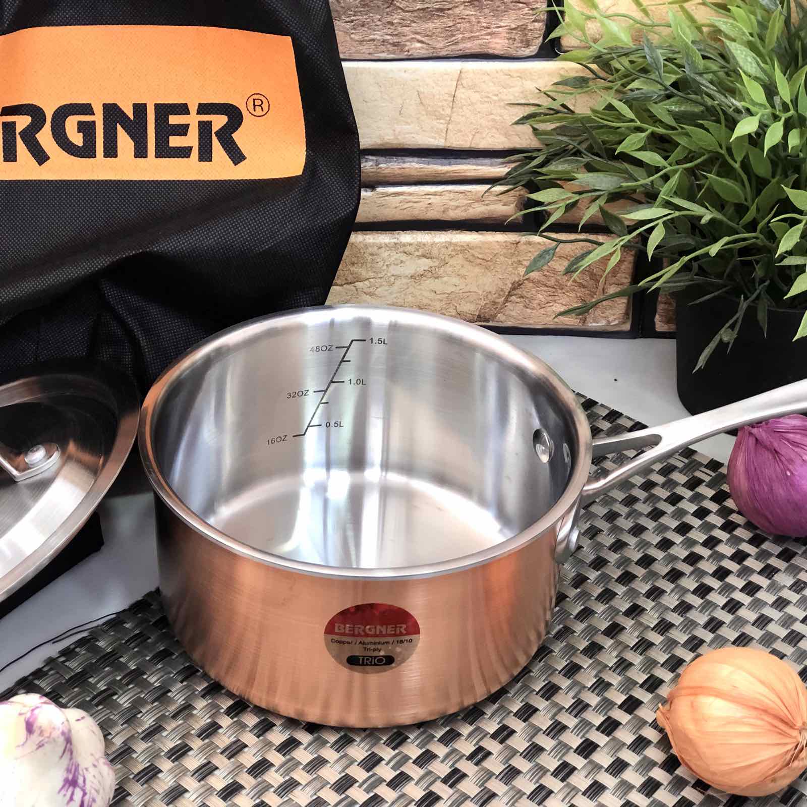 Ковш медный Bergner BG - 6570 - 1,8 л ✅ базовая цена $36.27 ✔ Опт ✔ Скидки ✔ Заходите! - Интернет-магазин ✅ Фортуна-опт ✅