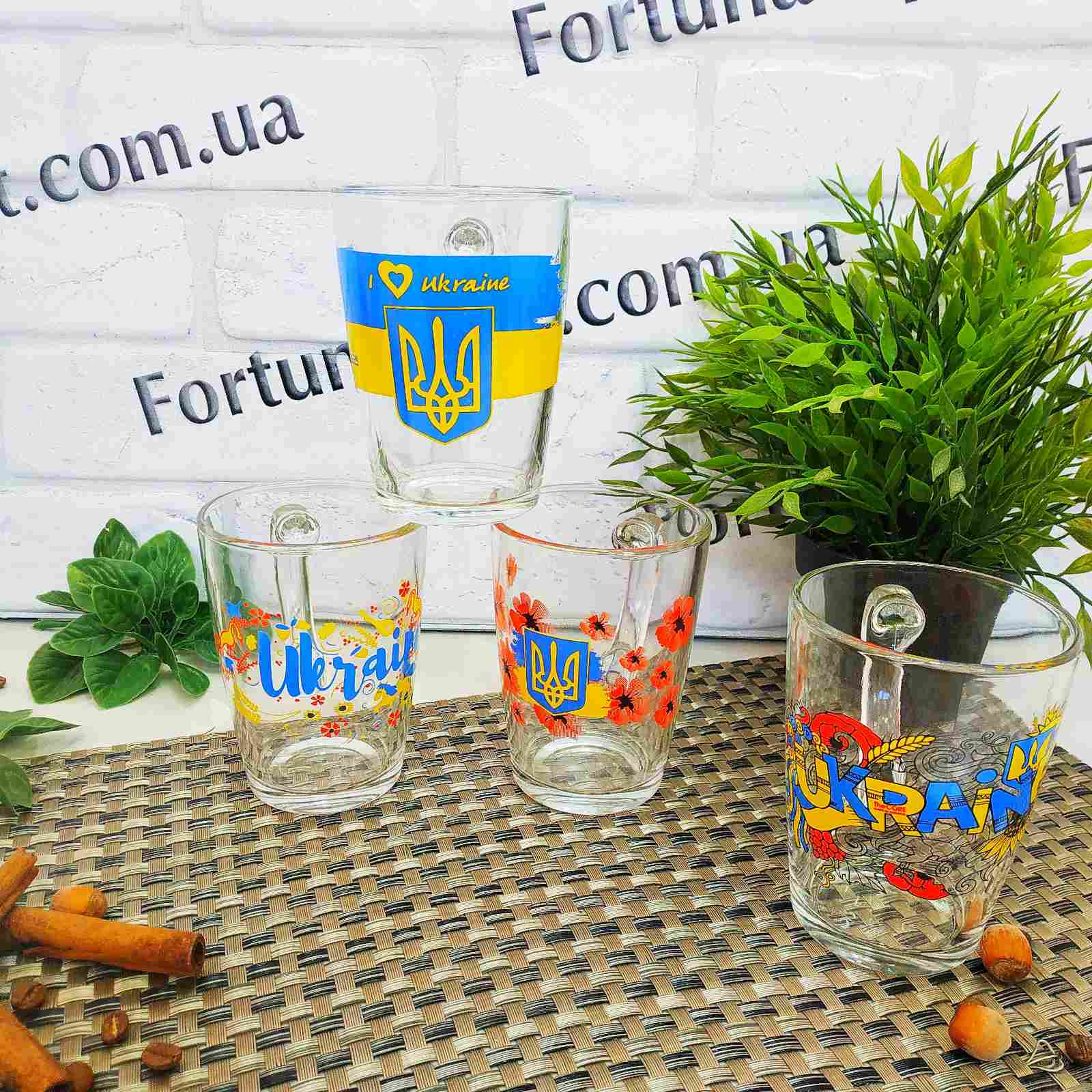 Чашка стекло 300 мл Украина 8143 ✅ базовая цена 55.28 грн. ✔ Опт ✔ Скидки ✔ Заходите! - Интернет-магазин ✅ Фортуна-опт ✅