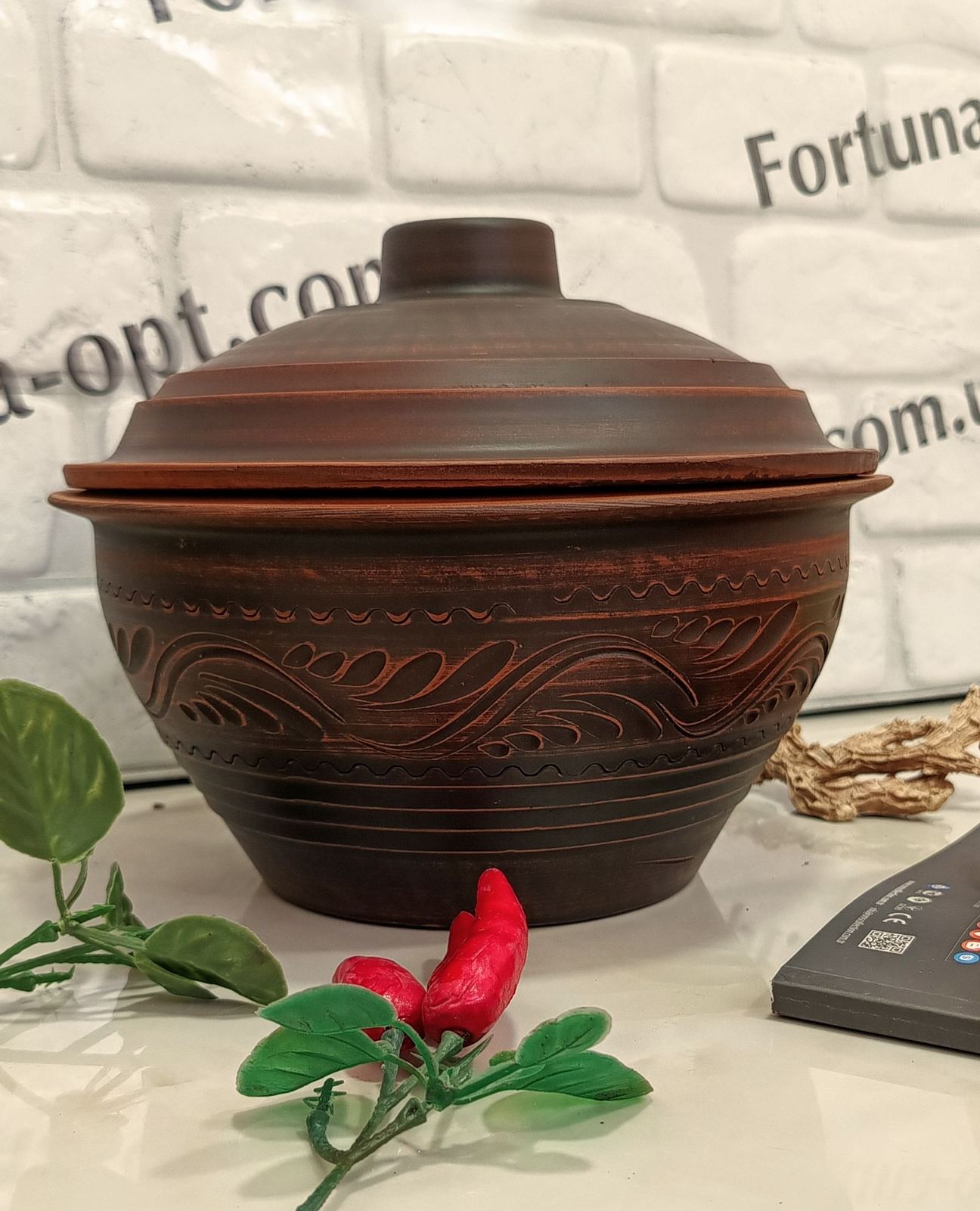   Супник кр глина 2,5 л глазурь  7784 ✅ базовая цена 160.79 грн. ✔ Опт ✔ Скидки ✔ Заходите! - Интернет-магазин ✅ Фортуна-опт ✅