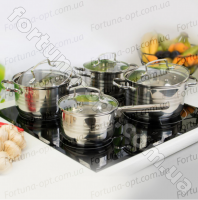 Набор посуды сталь Edenberg EB - 4072 - 5-слойное дно ➜ Оптом и в розницу ✅ актуальная цена - Интернет магазин ✅ Фортуна ✅