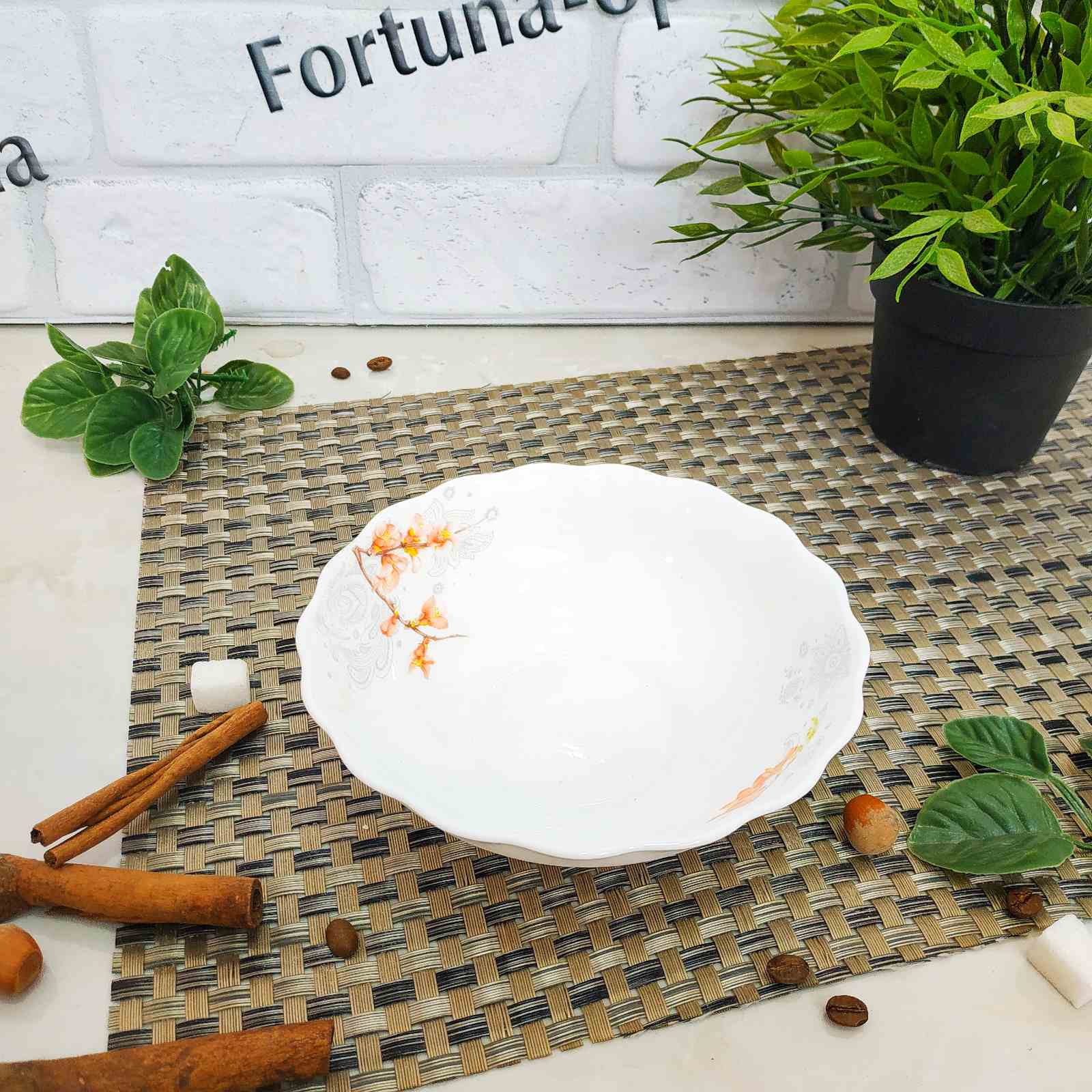 Салатник "6" стеклокерамический Айва оранж SNT - 30059-16003  ✅ базовая цена 29.36 грн. ✔ Опт ✔ Скидки ✔ Заходите! - Интернет-магазин ✅ Фортуна-опт ✅