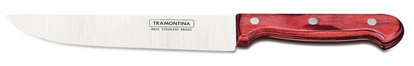 Нож кухонный в блистере 180 мм Трамонтина POLYWOOD с красной деревянной ручкой - 21138/177 ✅ базовая цена 380.06 грн. ✔ Опт ✔ Скидки ✔ Заходите! - Интернет-магазин ✅ Фортуна-опт ✅