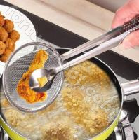  Щипцы для фритюра и жарки с шумовкой FRU - 037 - 28 см ➜ Оптом и в розницу ✅ актуальная цена -Интернет магазин ✅ Фортуна ✅