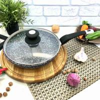 Сковорода с крышкой Edenberg EB - 9167 - 26 см, мраморное покрытие ✅ базовая цена $18.68 ✔ Опт ✔ Акции ✔ Заходите! - Интернет-магазин Fortuna-opt.com.ua.