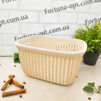 Корзина-плетенка для белья 30*23*16 см - 85478 ✅ базовая цена $3.07 ✔ Опт ✔ Акции ✔ Заходите! - Интернет-магазин Fortuna-opt.com.ua.