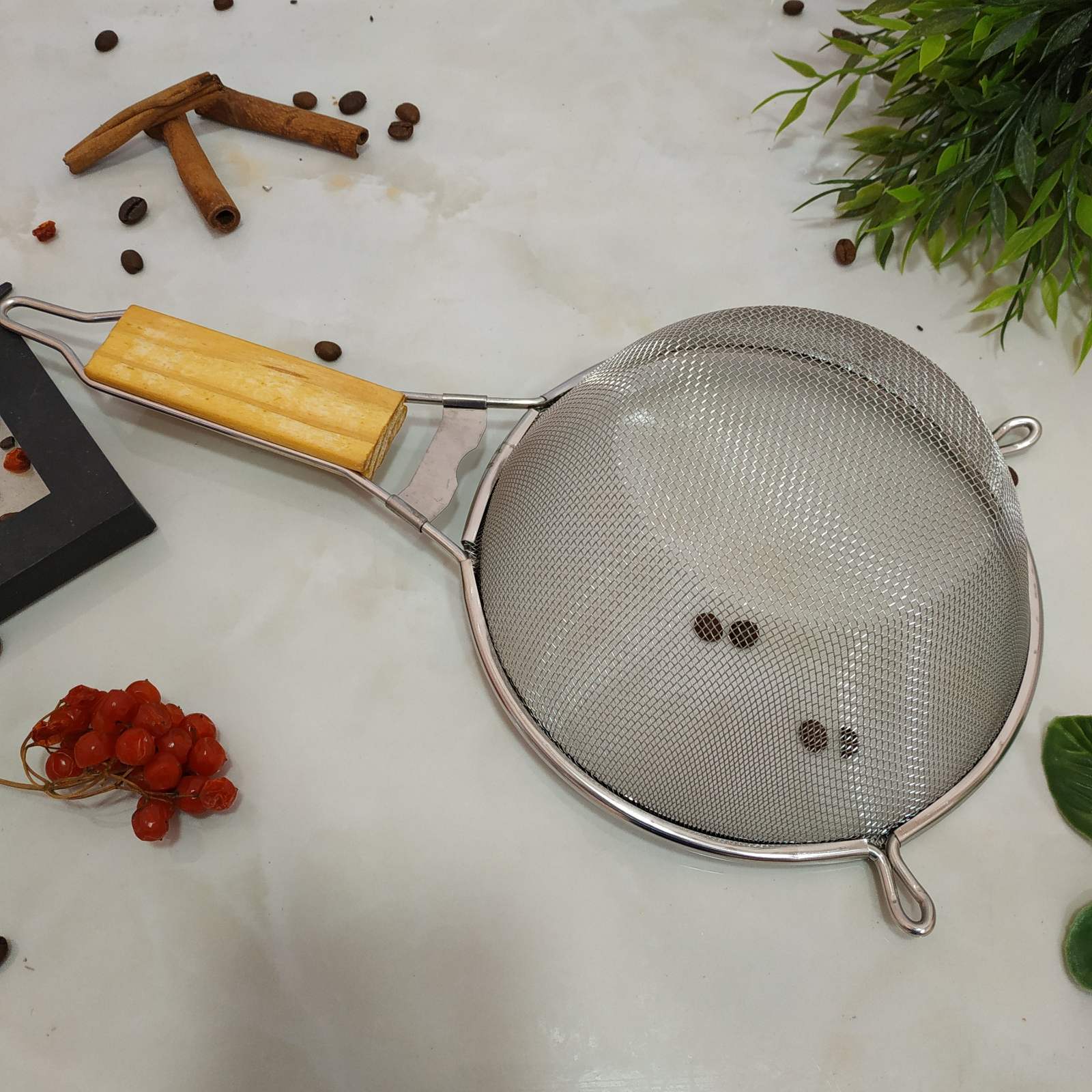 Сито с деревянной ручкой 18.5 см А-Плюс - 185 а-плюс ✅ базовая цена $1.37 ✔ Опт ✔ Скидки ✔ Заходите! - Интернет-магазин ✅ Фортуна-опт ✅