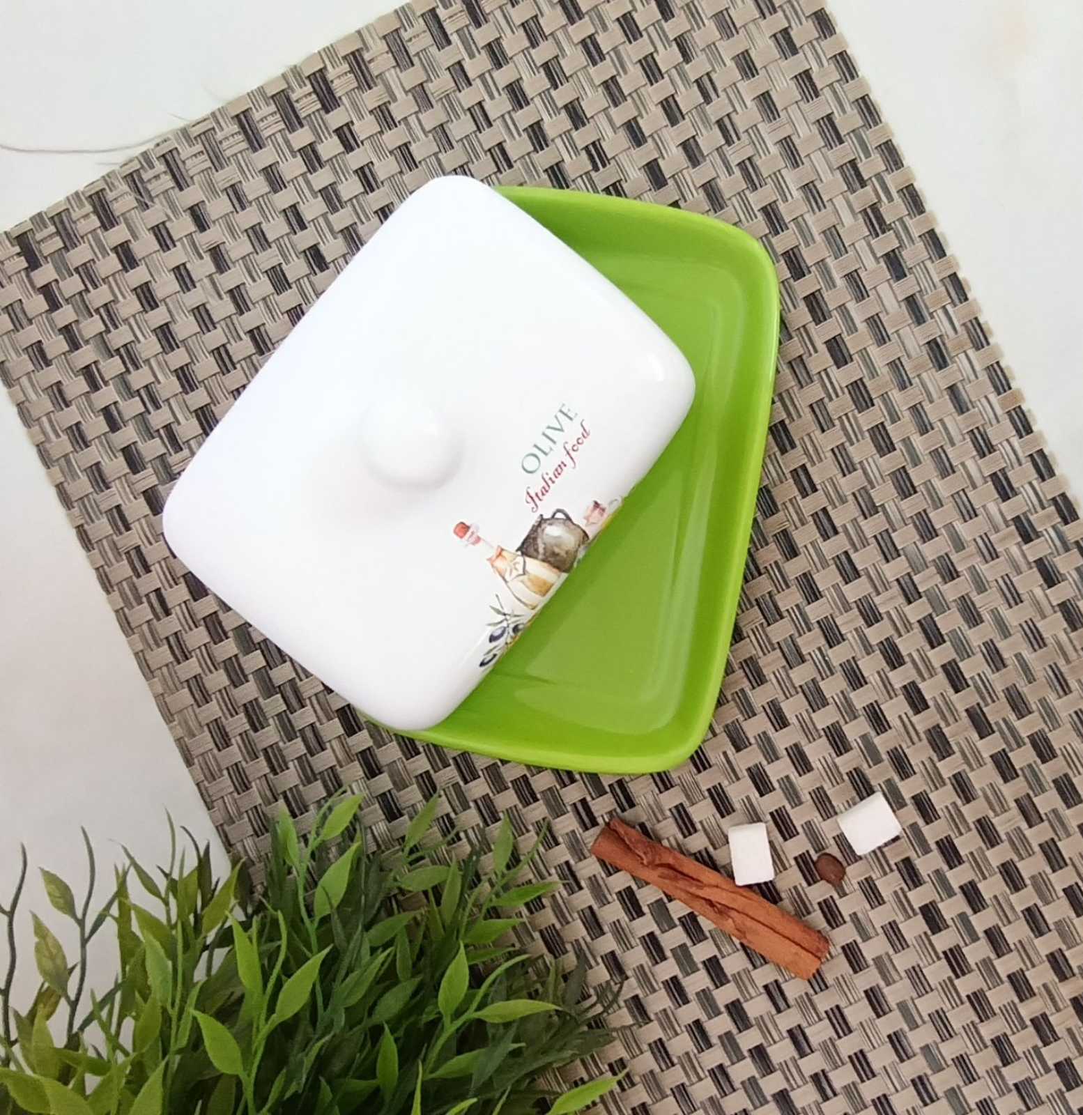 Масленка керамическая Итальянские травы - 3397-13 ✅ базовая цена 188.48 грн. ✔ Опт ✔ Скидки ✔ Заходите! - Интернет-магазин ✅ Фортуна-опт ✅