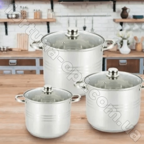 Набор посуды из больших кастрюль Edenberg EB - 522➜ Опт и розница ✅ актуальная цена -Интернет магазин ✅ Фортуна ✅
