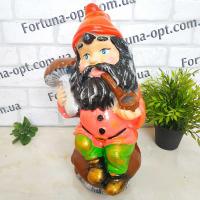 Гном на грибе керамический 1704 ➜ Оптом и в розницу ✅ актуальная цена -Интернет магазин ✅ Фортуна ✅