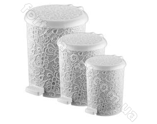 Ведро мусорное с педалью 3 шт/наб (6л, 10л, 16л) 320 ✅ базовая цена 474.09 грн. ✔ Опт ✔ Акции ✔ Заходите! - Интернет-магазин Fortuna-opt.com.ua.