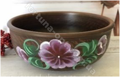 Миска рисованная из красной глины - 1 л 7778 ➜ Оптом и в розницу ✅ актуальная цена - Интернет магазин ✅ Фортуна ✅