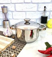 Кастрюля нержавеющая Empire - 5047 - 1,25 л ✅ базовая цена $9.24 ✔ Опт ✔ Акции ✔ Заходите! - Интернет-магазин Fortuna-opt.com.ua.