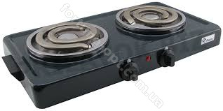 Электроплита 2 конфорки спираль Domotec MS-5532 широкий тэн ➜ Оптом и в розницу ✅ актуальная цена -Интернет магазин ✅ Фортуна ✅