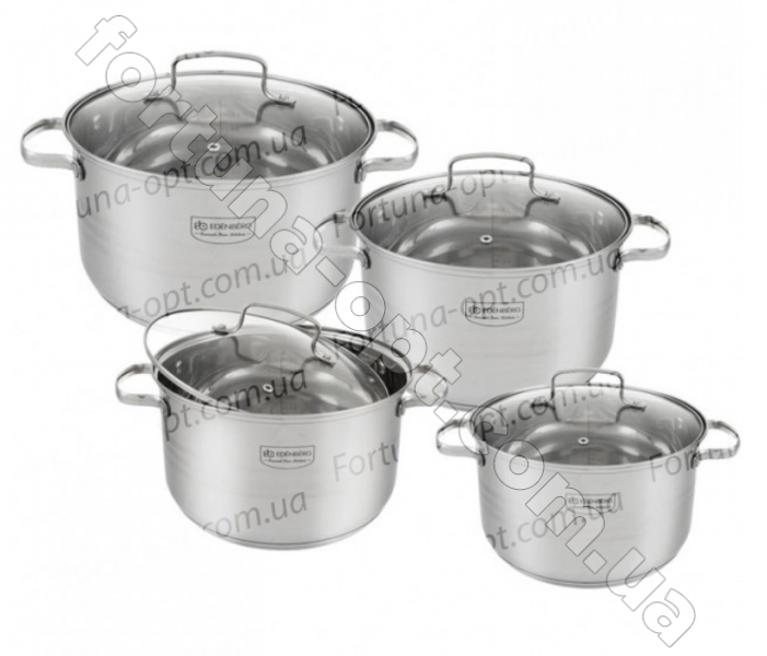 Набор посуды сталь Edenberg EB - 4072 - 5-слойное дно➜ Опт и розница ✅ актуальная цена -Интернет магазин ✅ Фортуна ✅