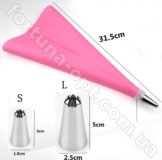 Мешок кондитерский с насадками и адаптером Empire ЕМ - 9644 ✅ базовая цена $3.14 ✔ Опт ✔ Скидки ✔ Заходите! - Интернет-магазин ✅ Фортуна-опт ✅