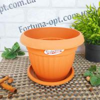 Горшок цветочный Ботаник 101 d-17см.h-14см теракот 2933 ✅ базовая цена 34.63 грн. ✔ Опт ✔ Акции ✔ Заходите! - Интернет-магазин Fortuna-opt.com.ua.