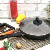 Сковорода с мраморным покрытием 28см А-плюс 1516 ✅ базовая цена $14.92 ✔ Опт ✔ Акции ✔ Заходите! - Интернет-магазин Fortuna-opt.com.ua.