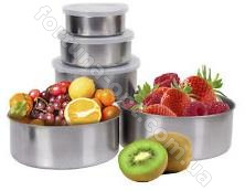 Набор ёмкостей для пищи из нержавейки Frico FRU - 438 - 5 шт ✅ базовая цена $4.05 ✔ Опт ✔ Скидки ✔ Заходите! - Интернет-магазин ✅Фортуна-опт ✅