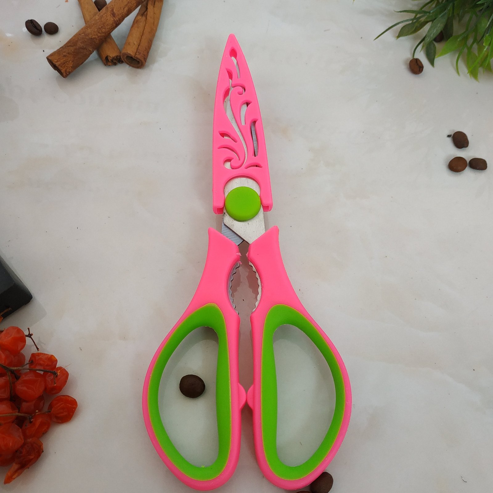 Ножницы кухонные 2в1 21*8см 21295 ✅ базовая цена $1.07 ✔ Опт ✔ Скидки ✔ Заходите! - Интернет-магазин ✅ Фортуна-опт ✅