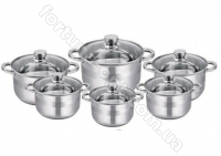 Набор посуды сталь Edenberg EB - 3731 ➜ Оптом и в розницу ✅ актуальная цена - Интернет магазин ✅ Фортуна ✅