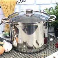 Кастрюля из нержавеющей стали A-Plus - 1393 - 15.5 л ✅ базовая цена $26.36 ✔ Опт ✔ Акции ✔ Заходите! - Интернет-магазин Fortuna-opt.com.ua.