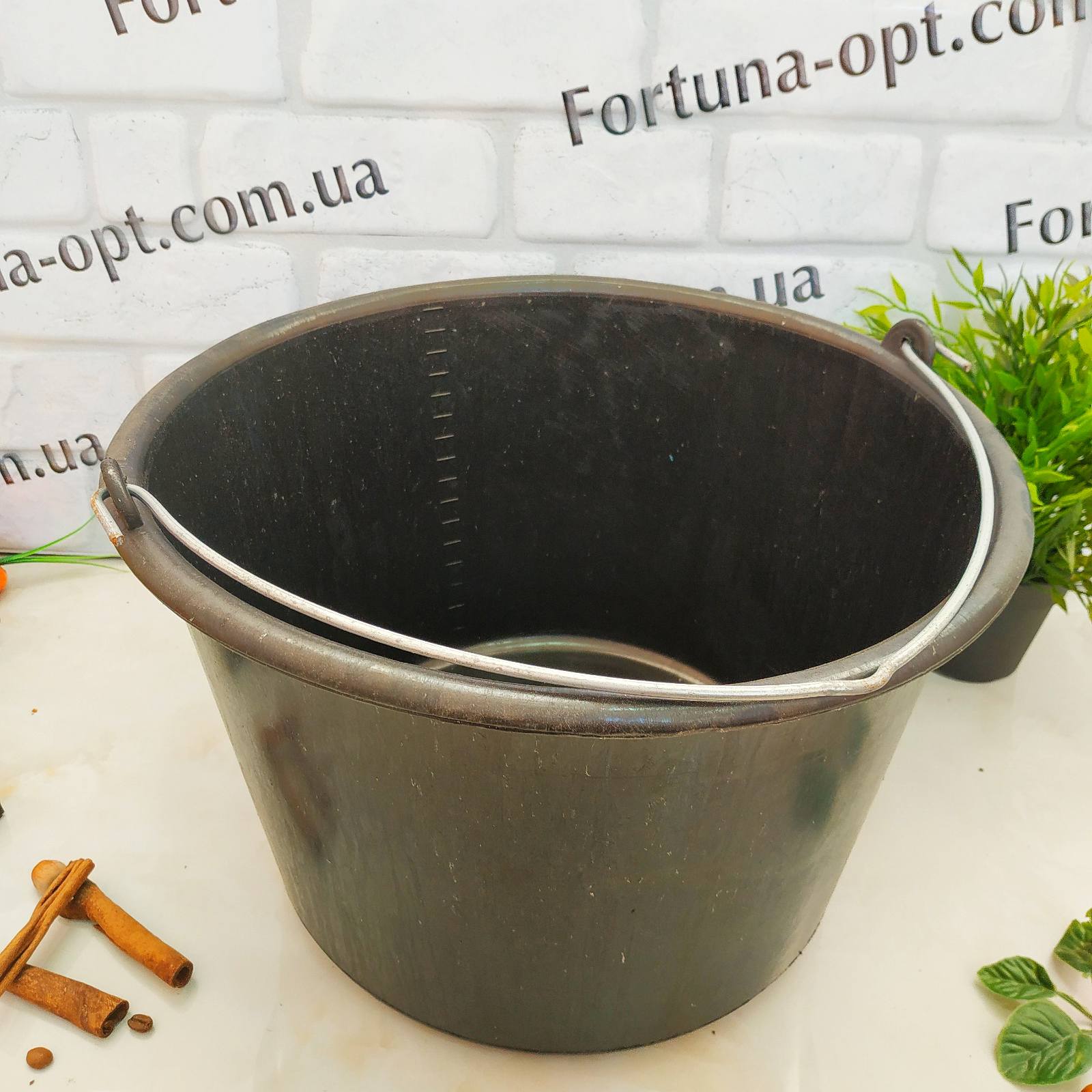 Ведро 16л с металлической ручкой (К) 00327 ✅базовая цена 63.71 грн. ✔ Опт ✔ Скидки ✔ Заходите! - Интернет-магазин ✅ Фортуна-опт ✅