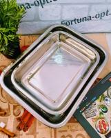 Набор противней нержавеющих  A - Plus - 0766 ➜ Оптом и в розницу ✅ актуальная цена -Интернет магазин ✅ Фортуна ✅