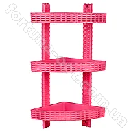 Полка для ванной угловая 3-ярусная Ротанг 0750 ✅ базовая цена 142.97 грн. ✔ Опт ✔ Скидки ✔ Заходите! - Интернет-магазин ✅ Фортуна-опт ✅