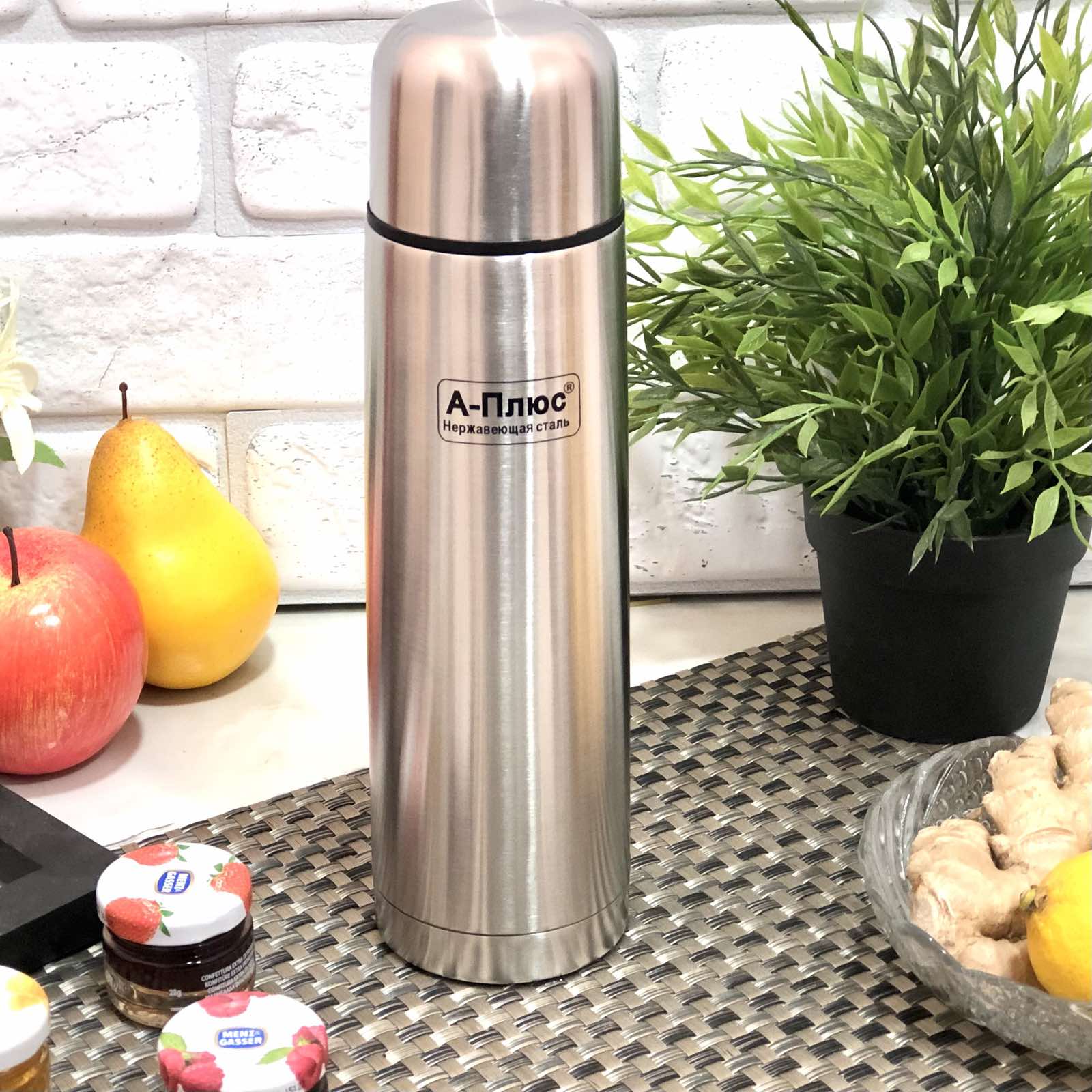 Термос нержавеющий A-Plus 1754 - 1000 мл ➜ фото ➜ розн цена $5.78 - Интернет-магазин ✅ Fortuna-opt.com.ua. ✅