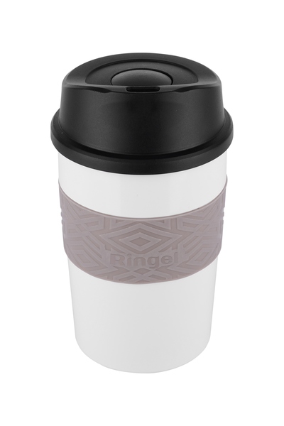 Термокружка 380 мл "RINGEL BOSS" белая 6132-380/2 ➜ фото ➜ розн цена 272.28 грн. - Интернет-магазин ✅ Fortuna-opt.com.ua. ✅