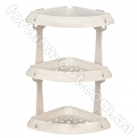 Полка для ванной комнаты угловая (белая) 0733 ✅ базовая цена 81.14 грн. ✔ Опт ✔ Акции ✔ Заходите! - Интернет-магазин Fortuna-opt.com.ua.