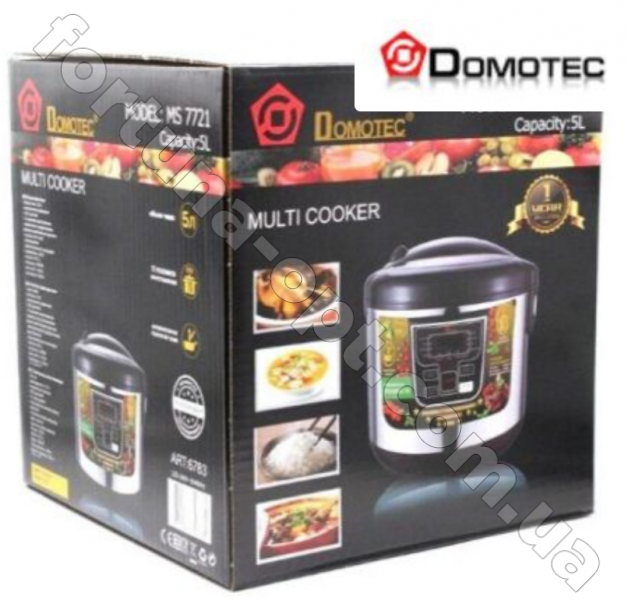 Мультиварка Domotec MS - 7721- 5 л /11 программ  ✅ базовая цена $27.45 ✔ Опт ✔ Скидки ✔ Заходите! - Интернет-магазин ✅ Фортуна-опт ✅