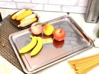 Поднос из нержавеющей стали прямоугольный 50*35 см -1810 ✅ базовая цена 79.75 грн. ✔ Опт ✔ Акции ✔ Заходите! - Интернет-магазин Fortuna-opt.com.ua.