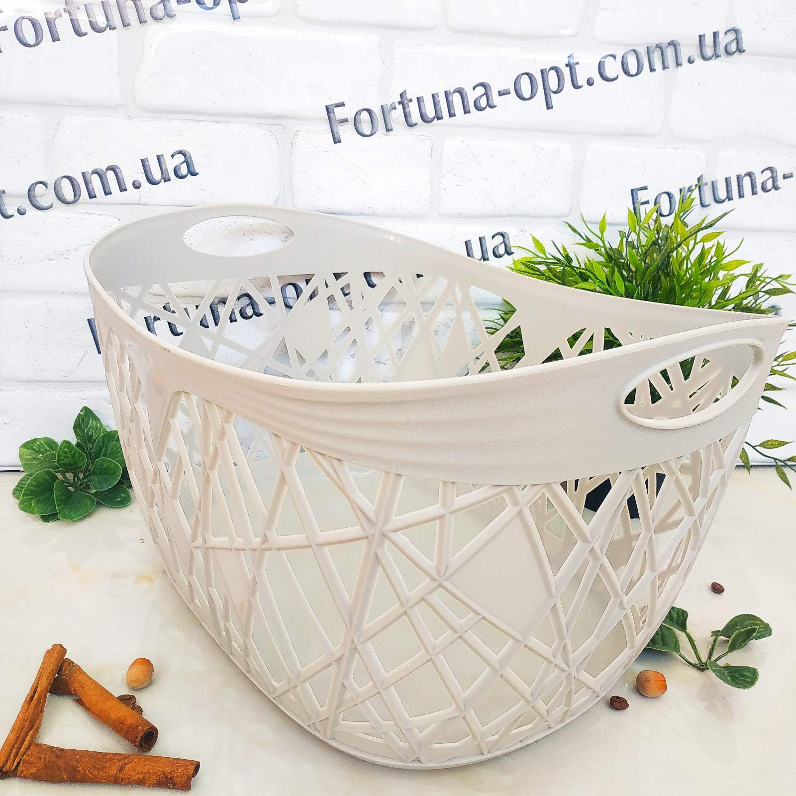 Корзина-плетенка с ручками 38*30,5*19 см - Stenson - 87982 ✅ базовая цена $4.04 ✔ Опт ✔ Скидки ✔ Заходите! - Интернет-магазин ✅ Фортуна-опт ✅