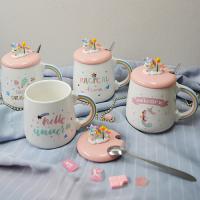 Чашка с крышкой и ложкой 450 мл "Magic unicorn" керамика Stenson - 00224 ✅ базовая цена $4.52 ✔ Опт ✔ Акции ✔ Заходите! - Интернет-магазин Fortuna-opt.com.ua.