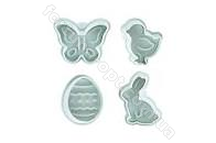 Плунжер для мастики  Пасхальный 4 шт Empire EM - 8602➜ Оптом и в розницу ✅ актуальная цена -Интернет магазин ✅ Фортуна ✅