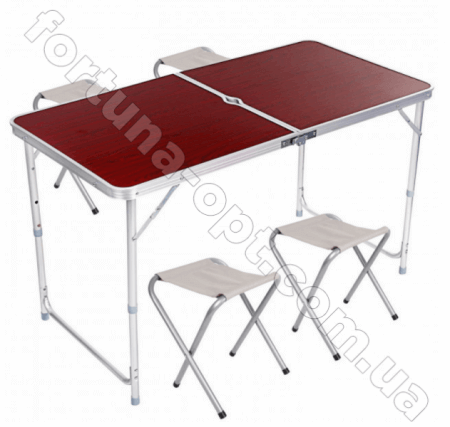 Стол складной для пикника +4 стула - 6001 ✅ базовая цена $36.55 ✔ Опт ✔ Скидки ✔ Заходите! - Интернет-магазин ✅ Фортуна-опт ✅
