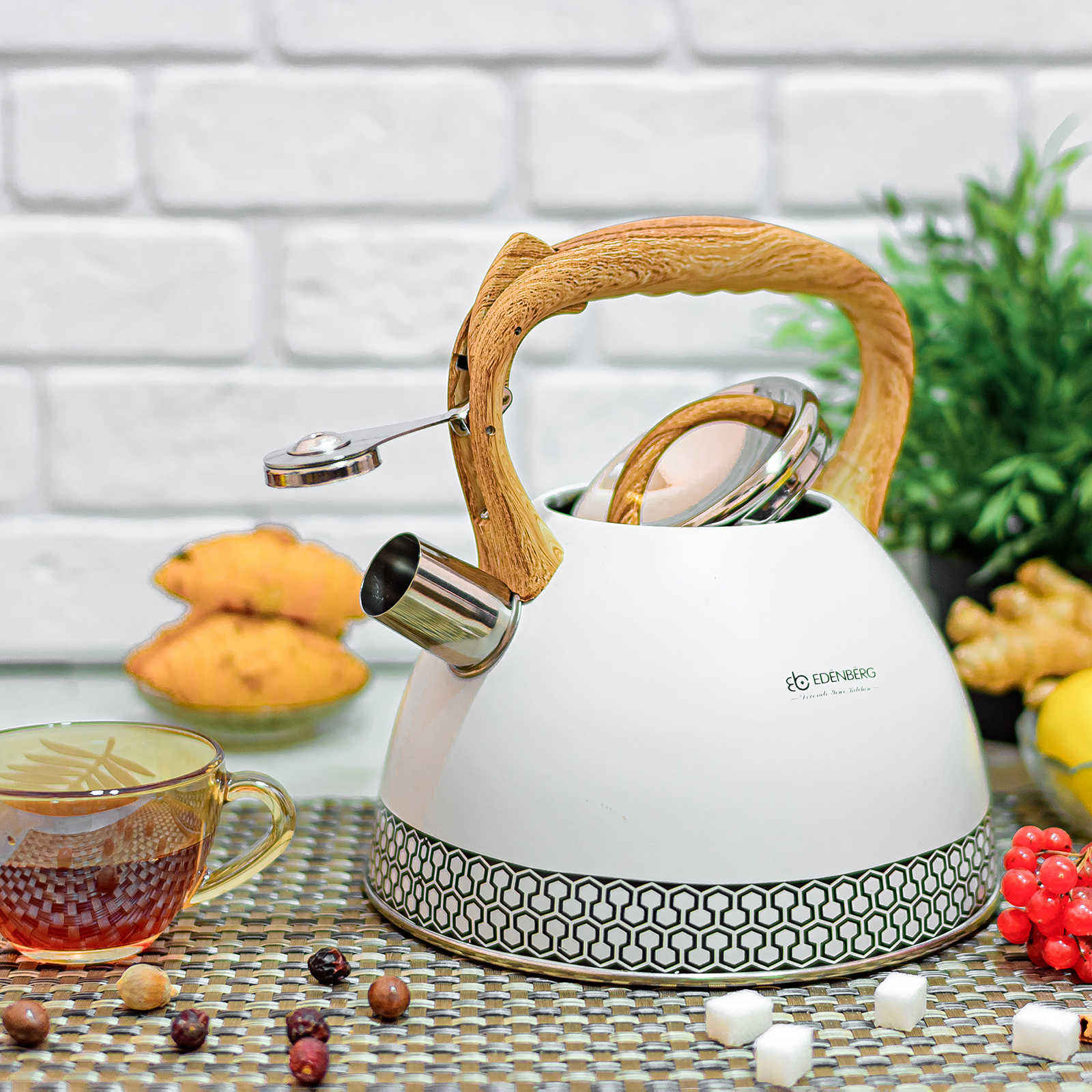 Чайник который меняет цвет при нагревании 3л Edenberg ЕВ - 8809 ✅ базовая цена $15.63 ✔ Опт ✔ Скидки ✔ Заходите! - Интернет-магазин ✅ Фортуна-опт ✅