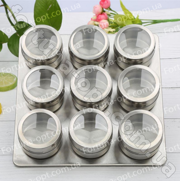 Набор для специй на магнитном основании 10предметов Edenberg EB - 3500 ✅ базовая цена $12.41 ✔ Опт ✔ Скидки ✔ Заходите! - Интернет-магазин ✅ Фортуна-опт ✅