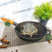 Сковорода чугунная литая без крышки 28х6см с деревянной ручкой Т 306 ✅ базовая цена 629.86 грн. ✔ Опт ✔ Акции ✔ Заходите! - Интернет-магазин Fortuna-opt.com.ua.