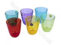 Стаканы Цветные 6 шт/наб 310 мл высокие - 7131 ➜ Оптом и в розницу ✅ актуальная цена - Интернет магазин ✅ Фортуна ✅