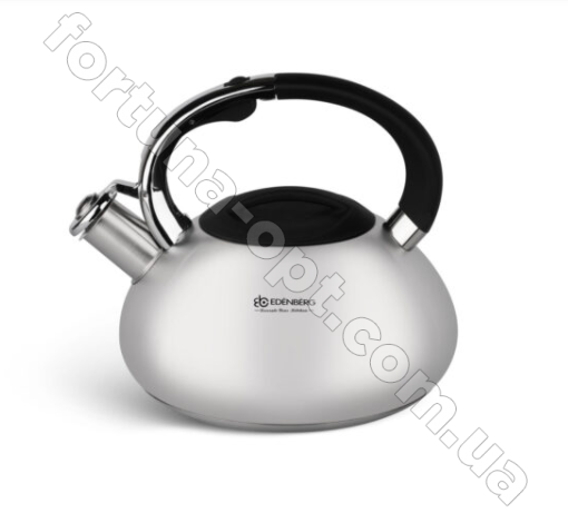 Чайник нержавеющий со свистком Edenberg EB - 3538 - 3 л  ✅ базовая цена $17.05 ✔ Опт ✔ Скидки ✔ Заходите! - Интернет-магазин ✅ Фортуна-опт ✅