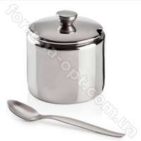 Сахарница нержавеющая с ложкой 360 мл Frico FRU-062  ✅ базовая цена $3.98 ✔ Опт ✔ Акции ✔ Заходите! - Интернет-магазин Fortuna-opt.com.ua.