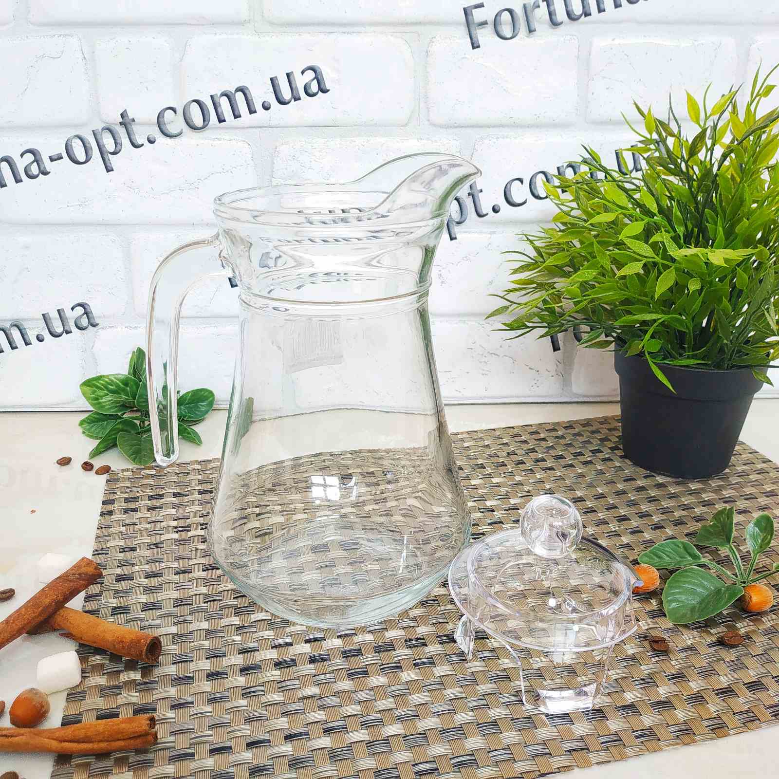 Кувшин с крышкой "Jug" 1,3 л Luminarc - 1103 ✅ базовая цена 170.20 грн. ✔ Опт ✔ Скидки ✔ Заходите! - Интернет-магазин ✅ Фортуна-опт ✅