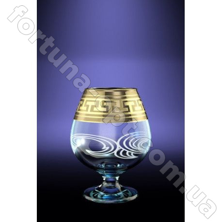 Набор бокалов для бренди 400 мл Греческий узор GE 03-188 6 шт ➜ Оптом и в розницу ✅ актуальная цена -Интернет магазин ✅  Фортуна ✅