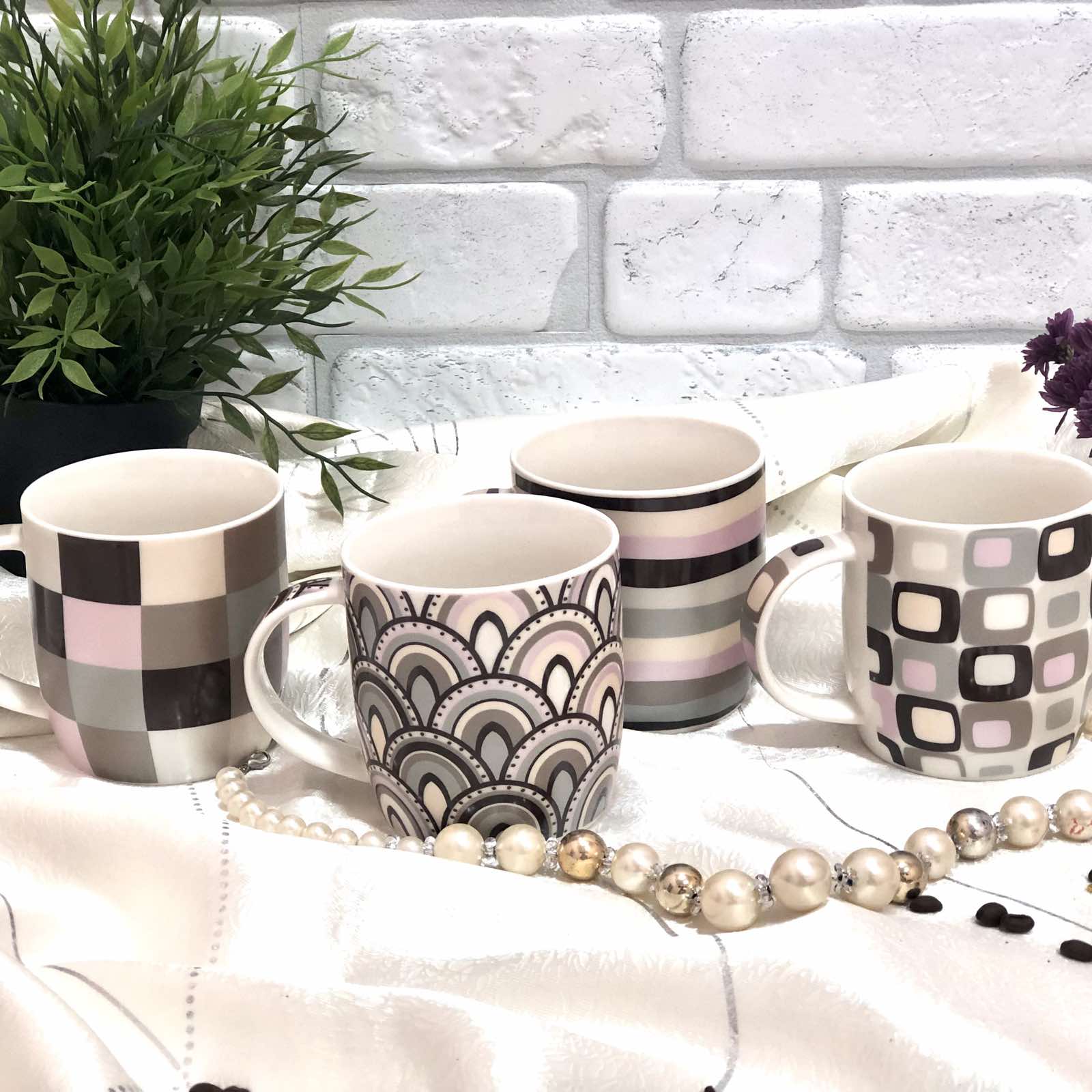 Чашка керамическая 360 мл Перламутр SNT - 2183 ✅ базовая цена 35.60 грн. ✔ Опт ✔ Скидки ✔ Заходите! - Интернет-магазин ✅ Фортуна-опт ✅