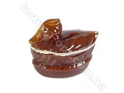 Жаровня керамическая для запекания в духовке и на огне  Утка 0,5 л ➜ Оптом и в розницу ✅ актуальная цена - Интернет магазин ✅ Фортуна ✅