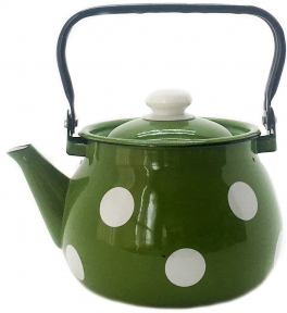 Чайник эмалированный 2,5л 2710/4 Белый горох ✅ базовая цена 394.97 грн. ✔ Опт ✔ Скидки ✔ Заходите! - Интернет-магазин ✅ Фортуна-опт ✅