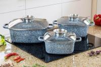 Набор казанов с мраморным покрытием Edenberg EB - 8030 ✅ базовая цена $62.87 ✔ Опт ✔ Акции ✔ Заходите! - Интернет-магазин Fortuna-opt.com.ua.