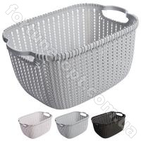 Корзина-плетенка с ручками 27,5*15,5*12,5 см - Stenson - 84493 ✅ базовая цена $1.39 ✔ Опт ✔ Акции ✔ Заходите! - Интернет-магазин Fortuna-opt.com.ua.